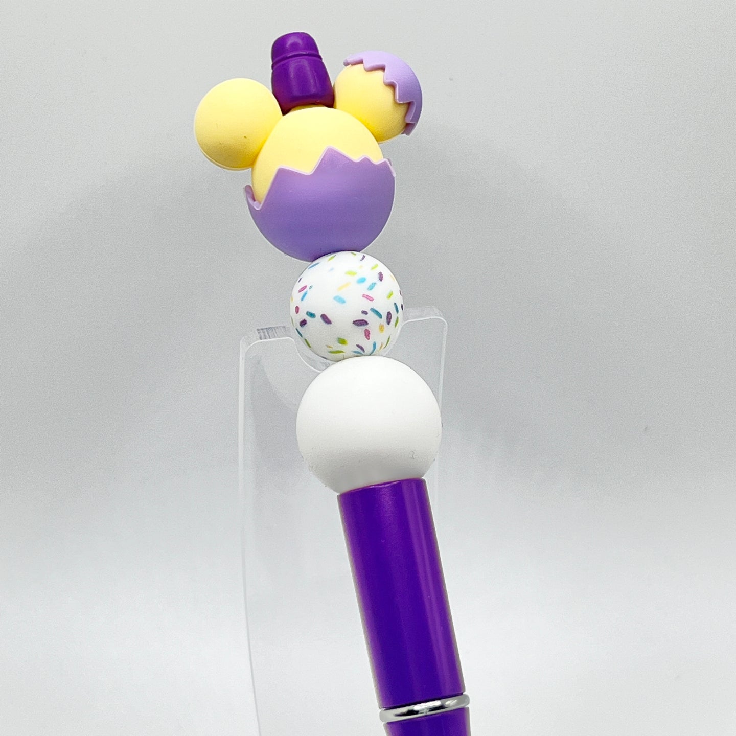 Purple Mouse Egg Plastic Pen